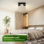 Bodová - BRILO 2840025 Isil A LED stropní bodové svítidlo, třída A, 2-ramenné, 50.000h, nastavitelné, černá - BRILO - foto 6