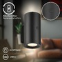 Nepřímé osvětlení - BRI 3942015 Isy nástěnné svítidlo - 2W, 200lm, nabíjecí, LED, dotykový vypínač, stmívatelné, černá - BRILONER - foto 6