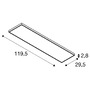 LED panely - LA 1008607 PANEL C DALI 1200 34 W 830/840 UGR - BIG WHITE (SLV) - foto 6