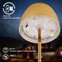 Stolní lampy dekorační - BRILO 7503017 LED nabíjecí stolní lampička Serina Mini, bezdrátová, 20cm, IP44, 2,5W, stmívatelné, dotykový vypínač, zlatá - BRILO - foto 6