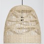 Kónická - NV 9586504 Závěsné svítidlo MARLO přírodní ratan černý kabel E27 1x12W 230V IP20 bez žárovky - NOVA LUCE - foto 6