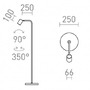 Stojací lampy - RED R14265 FLYNN I stojanová černá 230V GU10 9W - RED - DESIGN RENDL - foto 6