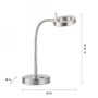 Subtilní - PN 4181-55 HENSKO LED stolní lampa stříbrná nastavitelné 3 krokové Tochdimmer teplá bílá Licht 3000K - PAUL NEUHAUS - foto 6