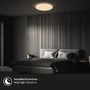 Kruhová - BRILO 3834016 Rowny LED stropní svítidlo do koupelny, dálkový ovladač, stmívatelné, CCT, přímé a nepřímé osvětlení, kruhové 35 cm, bílé - BRILO - foto 6