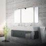 Přisazená - BRI 2194015 Dun svítidlo k zrcadlu - 10W, 1000lm, LED, 2 způsoby montáže, 50 cm, teplá bílá, černá - BRILONER - foto 6