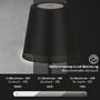 Stojací lampy - BRILO 1438015 LED nabíjecí stojací svítidlo 130 cm 3,5 W 400lm černá - BRILO - foto 6