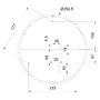 Kruhová - OS ELS70893 ELSA 2 IP stropní/nástěnné skleněné svítidlo bílá IP65 4000 K 9W LED HF - OSMONT - foto 6
