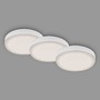Kruhová - BRI 7061-436 3ks sada LED vestavné svítidlo, pr. 7,5 cm, 3 W, 350 lm, bílé - BRILONER - foto 6
