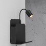 S ramenem - NOR 2112551003 Roomi nástěnné svítidlo černá - NORDLUX - foto 6