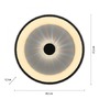 Kruhová - LD 14386-18 VERTIGO LED stropní svítidlo černá 61x61 kruhové křišťálový efekt stmívatelné CCT 2700-5000K - LEUCHTEN DIREKT / JUST LIGHT - foto 6