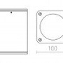 Přisazená - RED R11966 MIZZI SQ stropní antracitová 230V  LED 12W IP54 3000K - RED - DESIGN RENDL - foto 6
