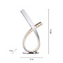 Stolní lampy dekorační - PN 4391-17 BRILLA LED stolní lampa lesklý chrom stmívatelné šňůrový stmívač do interiéru 3000K - PAUL NEUHAUS - foto 6