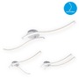 Dekorativní - BRI 3165029 LED stropní svítidlo 78,2 cm 2x18W 1400lm hliník (starý kód: BRI 3165-029) - BRILONER - foto 6
