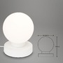 Stolní lampy dekorační - BRILO 7021016 Stolní lampa, 15,7 cm, max. 25 W, bílé (starý kód: BRILO 7021-016) - BRILO - foto 6
