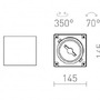 Downlight - RED R13361 JAMES I DIMM stropní matná bílá 230V LED 15W 24° 3000K - RED - DESIGN RENDL - foto 6