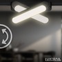 Lištové Briloner 48V - BRILO 8030015 LUXTRAIL lištový systém 48V, LED Tracklight, 5,5W, 720lm, nastavitelné, černá - BRILO - foto 6