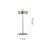 Stolní lampy dekorační - PN 4324-95 LED stolní lampa Q-ROTATE hliník Smarthome s aplikací ZigBee 2700-5000K - PAUL NEUHAUS - foto 6