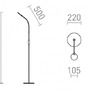 Stojací lampy - RED R14281 CELESTE DIMM stojanová černá 230V LED 5W 100° 3000K - RED - DESIGN RENDL - foto 6
