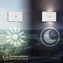 Nepřímé osvětlení - BRI 3878016 Chat nástěnné svítidlo - 3W, 270lm, bezdrátová, LED, s pohybovým čidlem, bílé - BRILONER - foto 6