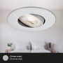 Kruhová - BRI 7146-034 3ks sada ultraploché LED vestavné svítidlo, pr. 9 cm, 5 W, matný chrom - BRILONER - foto 6