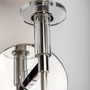 Dekorativní - HVLG 8511-PN-CE Nástěnné svítidlo AMHERST ocel/hedvábí nikl/bílá E14 1x40W - HUDSON VALLEY - foto 6