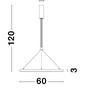 Kruhová - NV 9172735 Závěsné svítidlo EMPATIA bílý hliník a akryl LED 60W 230V 3000K IP20 stmívatelné - NOVA LUCE - foto 6