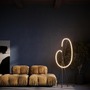 Stojací lampy - M MOD369FL-L36B3K Stojací lampa Crochet 3000K 36W teplá bílá 2500lm černý hliník stmívatelná - MAYTONI - foto 6