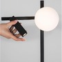 Stojací lampy - NV 9919532 Stojací lampa JOLINE černý kov a hliníkbílé opálové sklo vypínač na těle LED 6W Samsung 1x3W 230V 3200K čtecí lampička IP20 - NOVA LUCE - foto 6