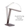 Stolní lampy pracovní - PN 4595-23 ADRIANO LED stolní lampa hnědá barva s funkcí stmívání, indukčním nabíjením mobilních telefonů a nastavitelnou barvou světla 2700-5000K - PAUL NEUHAUS - foto 6