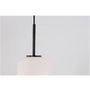 Koule - NV 9624075 Závěsné svítidlo LATO černý kov a opálové sklo E14 1x5W 230V IP20 bez žárovky - NOVA LUCE - foto 6