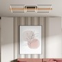 Hranatá - BRI 3843014 Moldura LED stropní svítidlo, stmívatelné, paměťová funkce, 38W, 4900 lm, černá/dřevo - BRILONER - foto 6