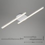 Dekorativní - BRI 3257-029 LED nástěnné a stropní svítidlo, 55,4 cm, 12 W, hliník - BRILONER - foto 6