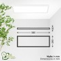 Hranatá - BRILO 7550016 Tava A LED stropní svítidlo, energetická třída A, přímé a nepřímé osvětlení, 50.000h životnost, 58cm, bílé - BRILO - foto 6