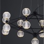 Dekorativní - NV 9695500 Závěsné svítidlo BELINDA černý hliník a akryl LED 78W 230V 3200K IP20 stmívatelné - NOVA LUCE - foto 6