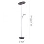 Stojací lampy - PN 673-13 ARTUR LED stojací svítidlo antracit stmívatelné CCT paměťová funkce 2700-5000K - PAUL NEUHAUS - foto 6