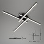 Dekorativní - BRILO 3519-045 LED stropní svítidlo, 60 cm, 21 W, 2900 lm, černá - BRILO - foto 6