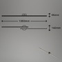 Dekorativní - BRILO 3717-025 LED nástěnné a stropní svítidlo, 135 cm, 24 W, 1400 lm, černá - BRILO - foto 6