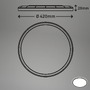 Kruhová - BRILO 7157-415 Slim svítidlo LED panel, pr. 42 cm, 22 W, černá - BRILO - foto 6