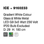 Vícečetná - NV 9160233 Závěsné svítidlo ICE bílé sklo s přechody a bílý kov G9 3x5W 230V IP20 bez žárovky - NOVA LUCE - foto 6
