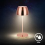 Stolní lampy dekorační - BRILO 7503013 LED nabíjecí stolní lampička Serina Mini, bezdrátová, 20cm, IP44, 2,5W, stmívatelné, dotykový vypínač, měď - BRILO - foto 6