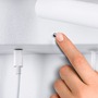 Dekorativní - P 71106 LED nástěnné svítidlo 3-krokové-stmívatelné Jerik USB C 3000K 230V 2,4W stmívatelné bílá mat - PAULMANN - foto 6