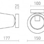 Dekorativní - RED R13994 SOLARIS přisazená čiré sklo/černá 230V E14 7W - RED - DESIGN RENDL - foto 6
