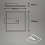 Hranatá - BRILO 3770019 LED stropní svítidlo s čidlem, 32 cm, 14W, 400lm, hliník - BRILONER - foto 6