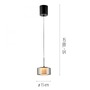 Subtilní - PN 2112-18 Závěsné svítidlo LED RIKA 1 ramenné černá nastavitelná výška Comfort Lift SimplyDim 3000K - PAUL NEUHAUS - foto 6