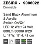 Stolní lampy dekorační - NV 9086022 Stolní lampa ZESIRO černý hliník a akryl vypínač na těle LED 12W 24V 3000K IP20 stmívatelné - NOVA LUCE - foto 6