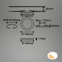 Kruhová - BRILO 7609016 CTS vestavné svítidlo, 14 cm, 6W, 525lm, bílé - BRILONER - foto 6