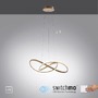 Dekorativní - LD 15402-60 MARIA LED závěsné svítidlo, matná mosaz, stmívatelné, nastavitelná výška krokově stmívatelné 3000K - LEUCHTEN DIREKT / JUST LIGHT - foto 6
