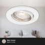 Kruhová - BRILO 7050-036 3ks sada LED vestavné svítidlo, pr. 8,6 cm, 5 W, bílé - BRILO - foto 6