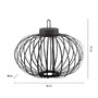 Na stůl - LD 19305-18 AKUBA LED stolní lampa průměr 46cm černá na baterie USB IP44 stmívatelné dotykem 2700K - JUST LIGHT - foto 6