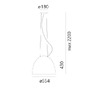 Polokoule - AR A243300APP Nur LED - závěsné - antracit - Bluetooth - ARTEMIDE - foto 6